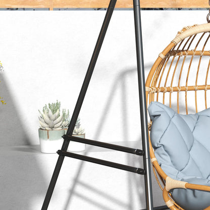 Hammock Chair Stand, Heavy Duty Metal Frame, Indoor Outdoor Use, Black Hammock Stands at Gallery Canada