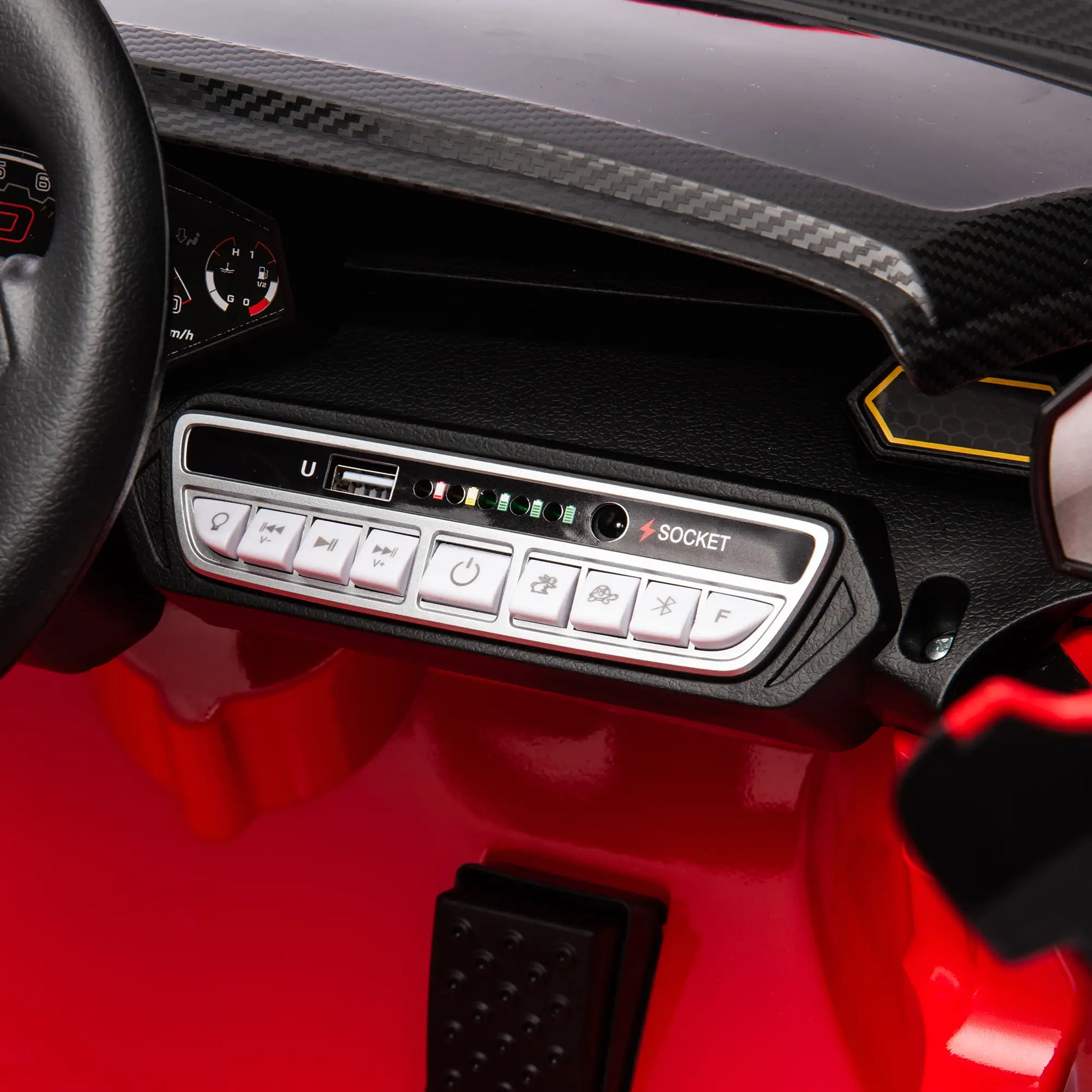 12V Lamborghini Licensed Kids Car, Remote Control, 4 Wheels Suspension, Red Electric Toy Cars at Gallery Canada