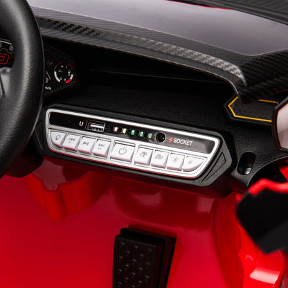 12V Lamborghini Licensed Kids Car, Remote Control, 4 Wheels Suspension, Red Electric Toy Cars at Gallery Canada