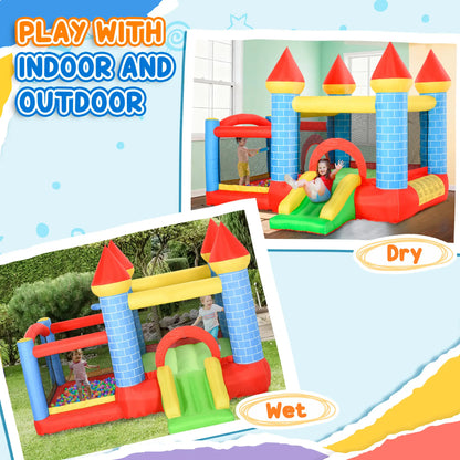 9.2 x 9.5FT Inflatable Bounce House, 4 in 1 With Trampoline, Slide, Pool Inflatables at Gallery Canada