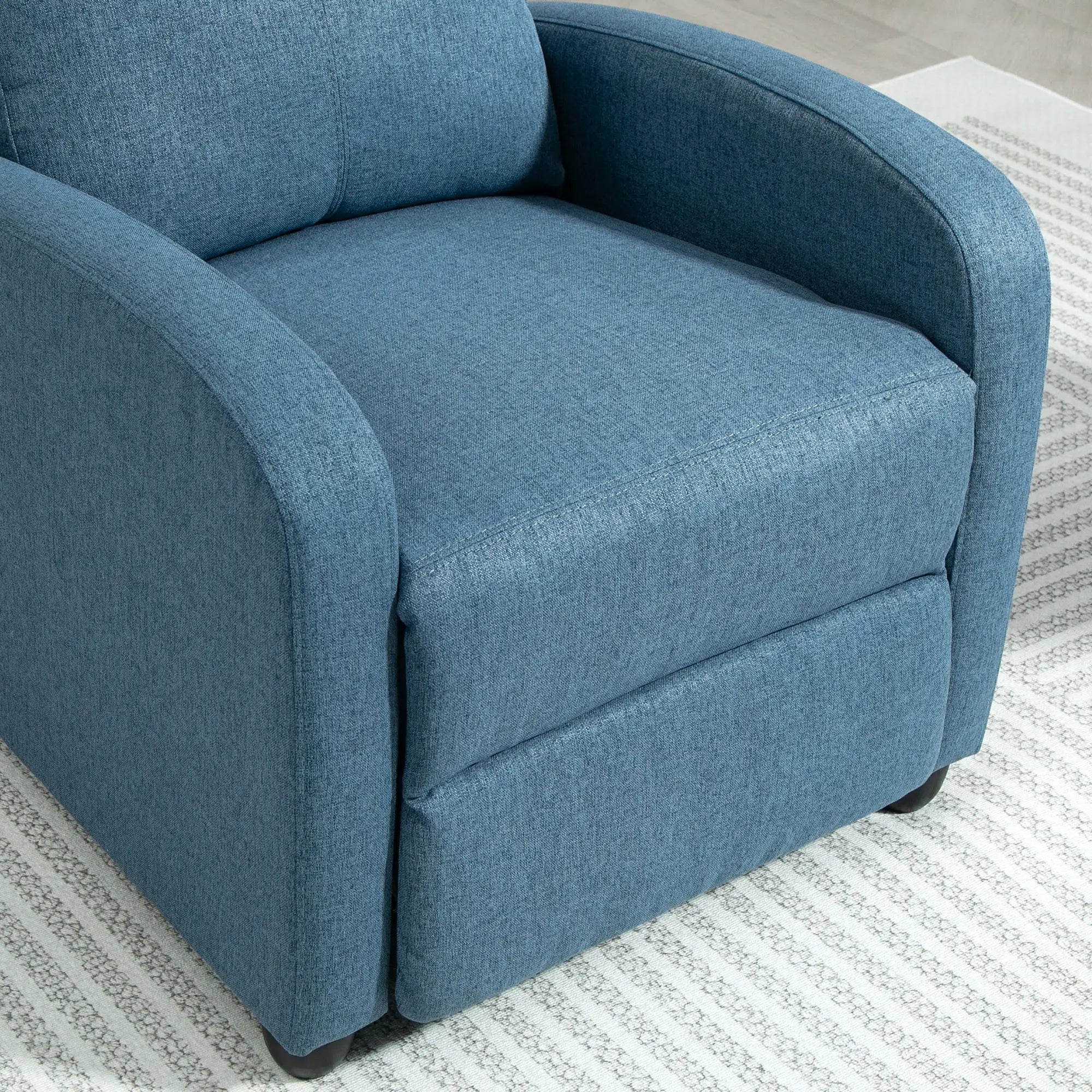 Manual Recliner Chair, Padded Seat, Living Room, Blue Sofas & Reclining Chairs at Gallery Canada