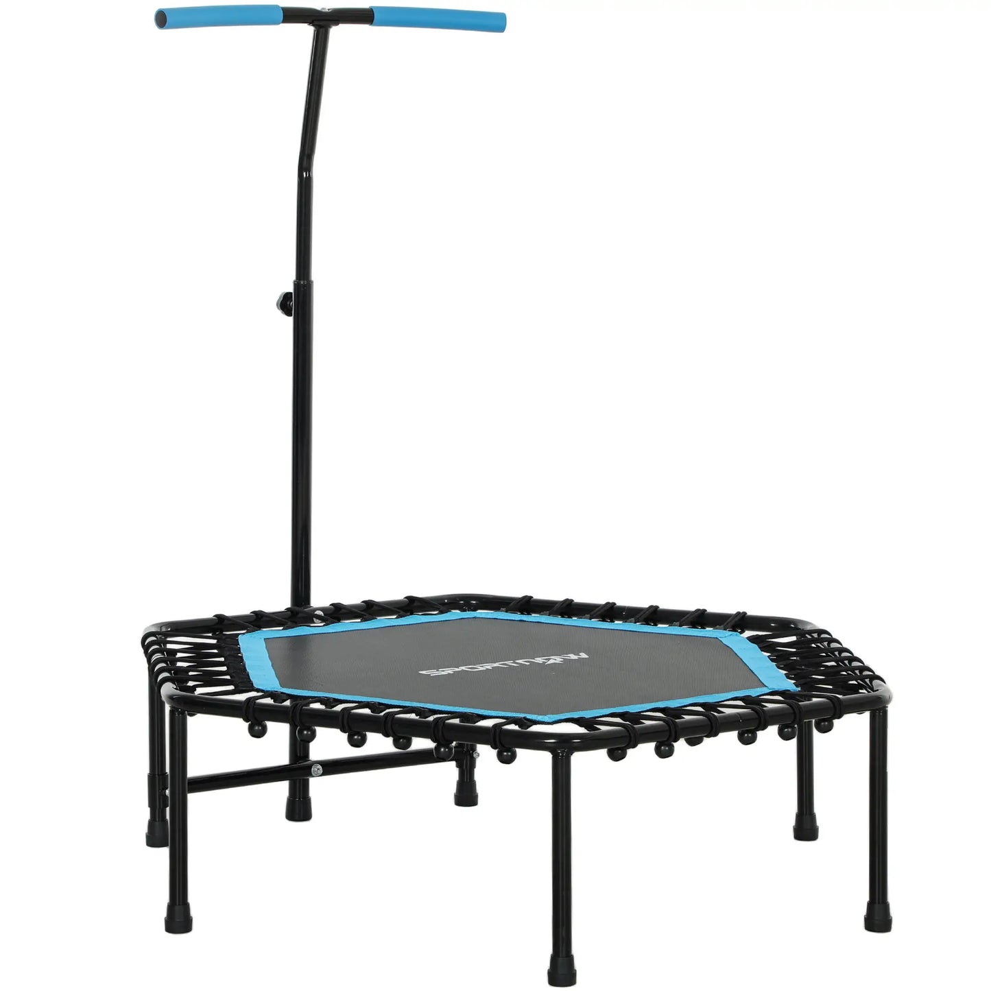 45" Rebounder Trampoline for Adults, Adjustable Handle, Blue Trampolines Blue at Gallery Canada