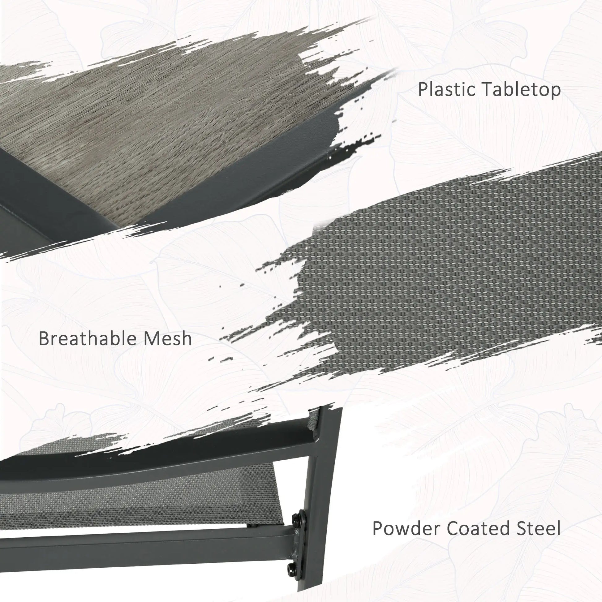 7-Piece Outdoor Dining Set, 6 Stackable Chairs, Plastic Top Table Outdoor Dining Sets at Gallery Canada