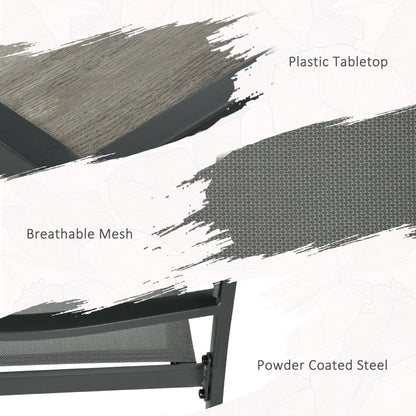 7-Piece Outdoor Dining Set, 6 Stackable Chairs, Plastic Top Table Outdoor Dining Sets at Gallery Canada