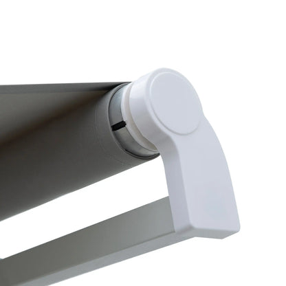 12' x 8' Retractable Awning, Manual Crank, UV Water-Resistant, Grey Deck Awnings at Gallery Canada
