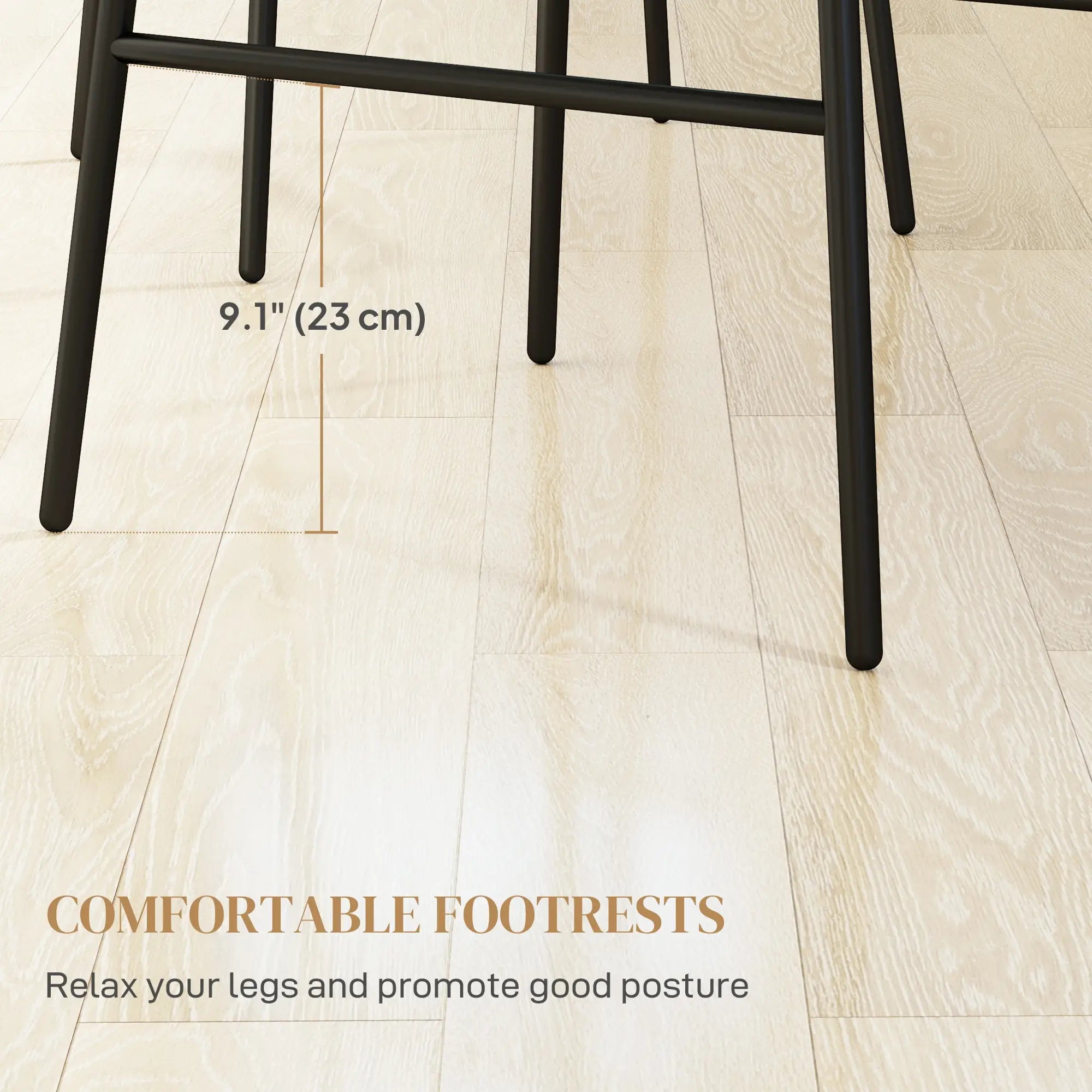 Rattan Counter Height Bar Stools Set of 2, 26