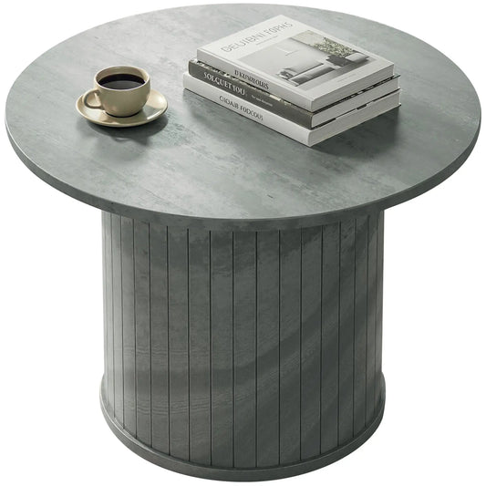 Round Coffee Table, 24", Cement Grey Coffee Tables Cement Grey at Gallery Canada