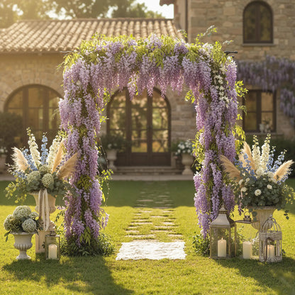 PE-Coated Steel Garden Arch Trellis, 70.9" x 15.7" x 84.6", Black Garden Arches at Gallery Canada
