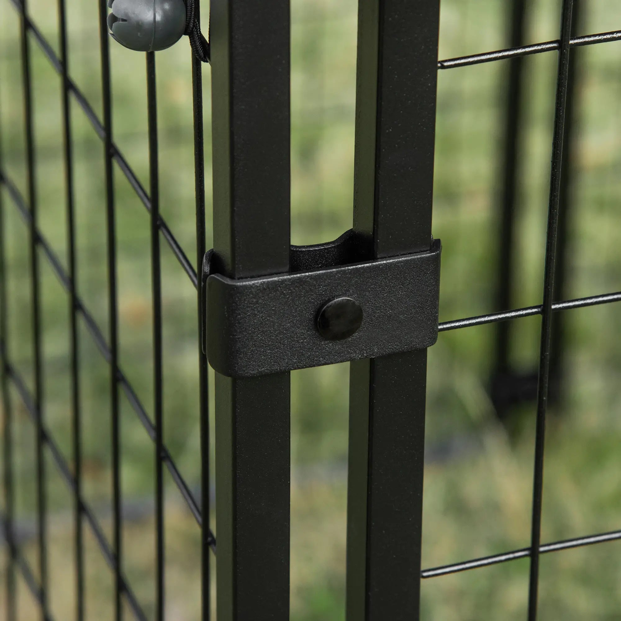 Outdoor Dog Kennel, Lockable Pet Playpen with Cover, Black Houses, Kennels & Pens at Gallery Canada