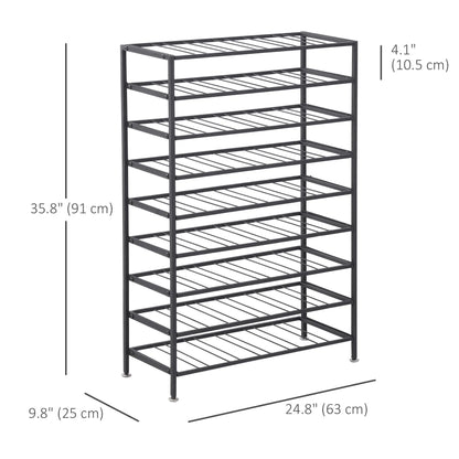 9-Tier Metal Wine Rack, 54 Bottles, Freestanding, Black Wine Racks at Gallery Canada
