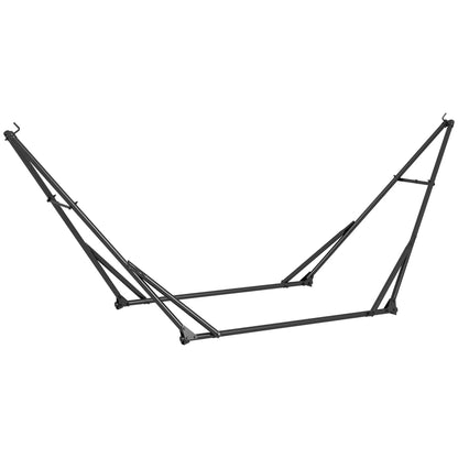 Foldable Hammock Stand, 2 In 1, 120kg Capacity, Black Hammock Stands at Gallery Canada