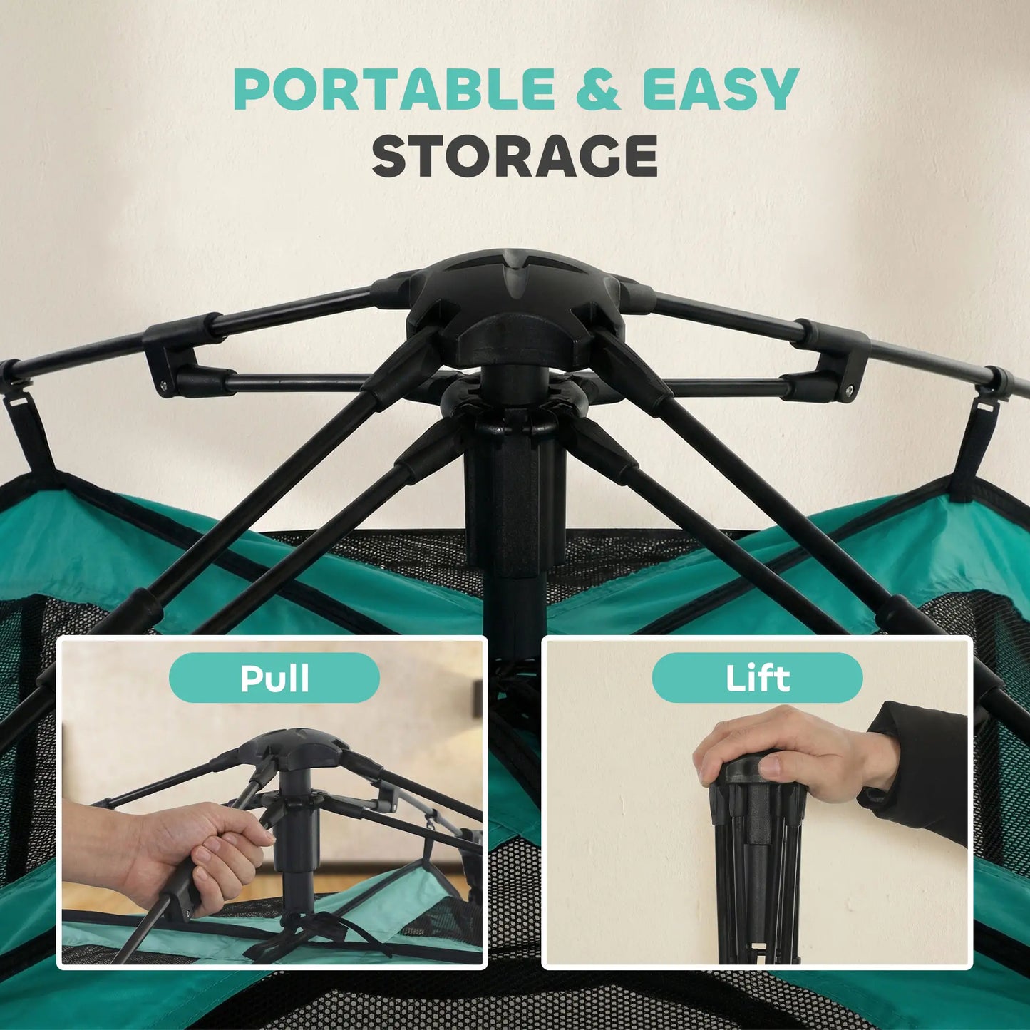 Cat Tent, 3-Tier Portable Pet Tent, Multi-Door, Carry Bag, Breathable Mesh Cat Houses at Gallery Canada