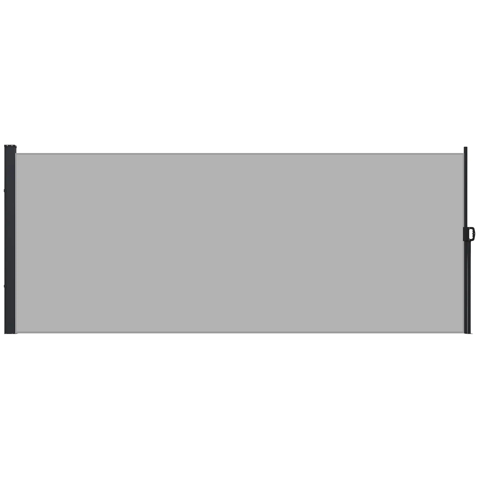 13' x 6' Retractable Side Awning, Outdoor Privacy Screen, Light Grey Retractable Side Awning at Gallery Canada