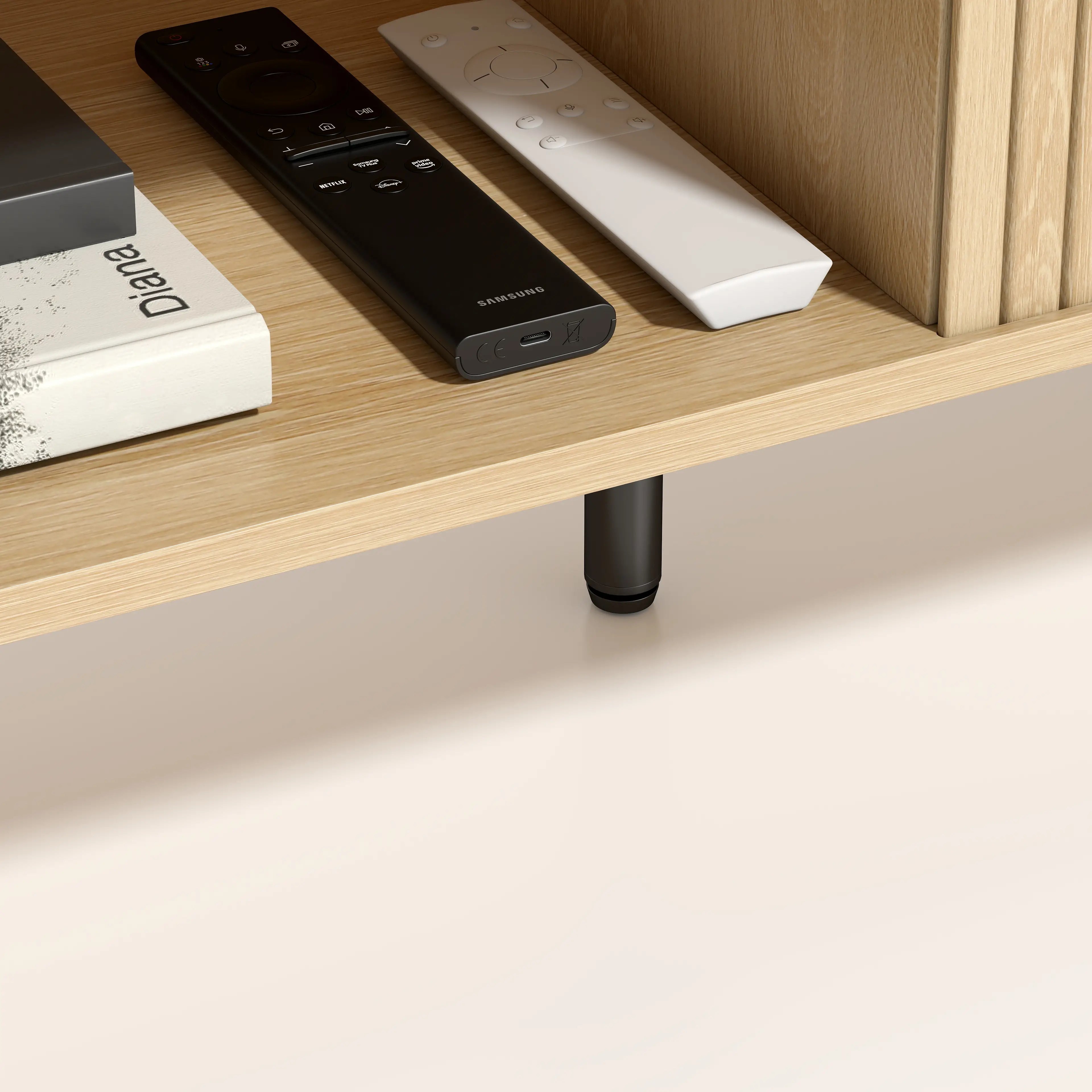 TV Stand Cabinet For 50 Inches, Storage Shelves, Oak Tone TV Stands at Gallery Canada