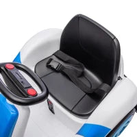 Voiture à pare-chocs pour enfants 6V, véhicule électrique avec rotation à 360°, musique, klaxon, bleu