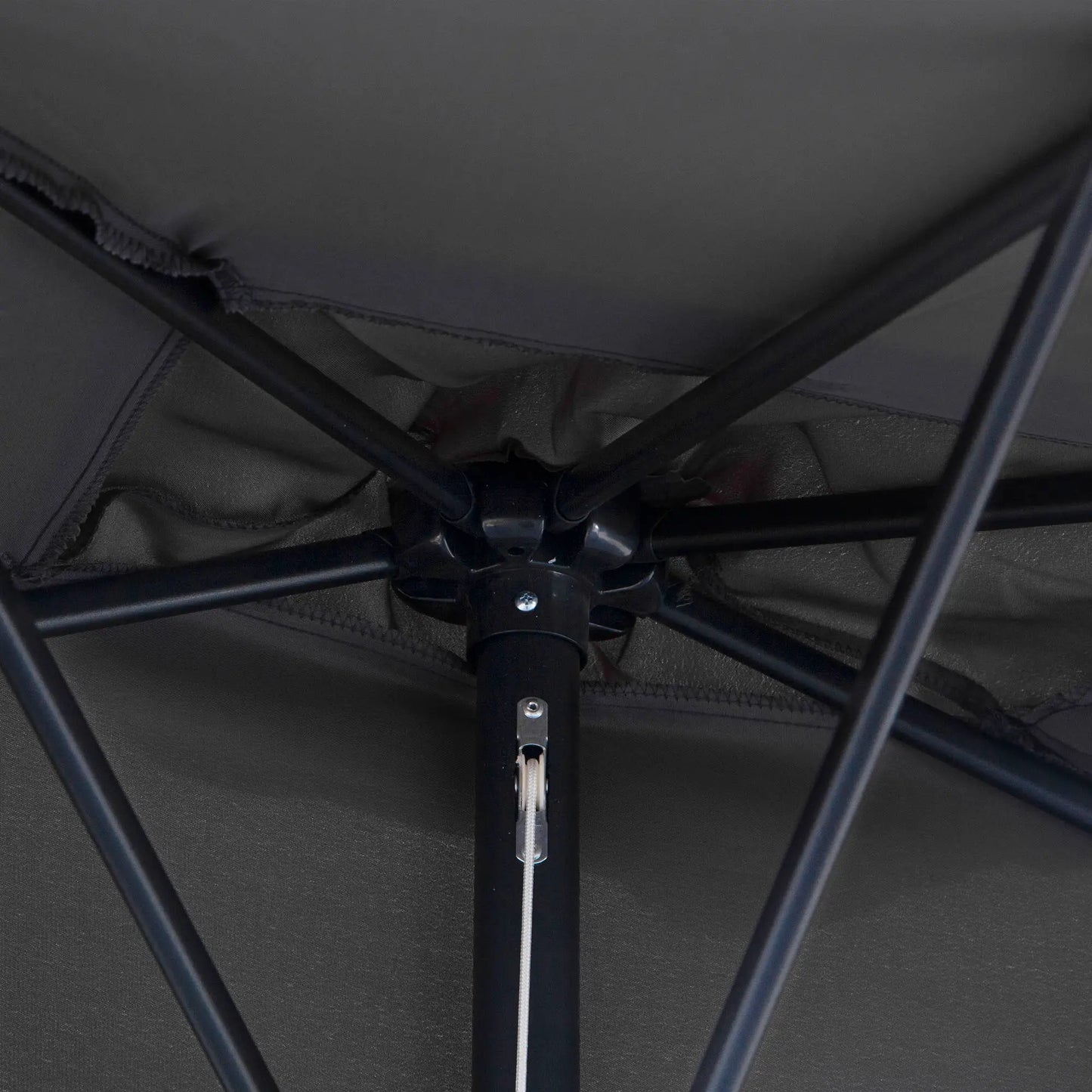 8ft Half Round Umbrella, Outdoor Patio Sun Shade, 5 Ribs Sun Umbrellas at Gallery Canada