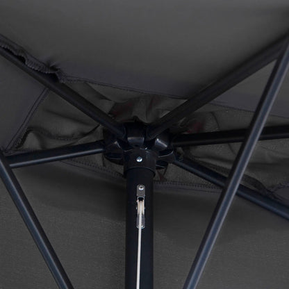 8ft Half Round Umbrella, Outdoor Patio Sun Shade, 5 Ribs Sun Umbrellas at Gallery Canada