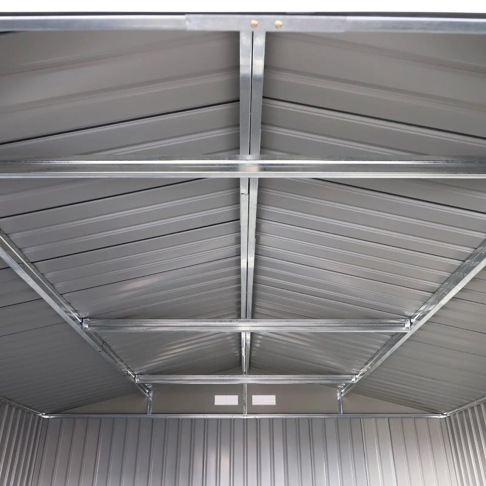 11' x 13' Garden Storage Shed, Double Sliding Door, 4 Ventilation Slots, Green Sheds at Gallery Canada