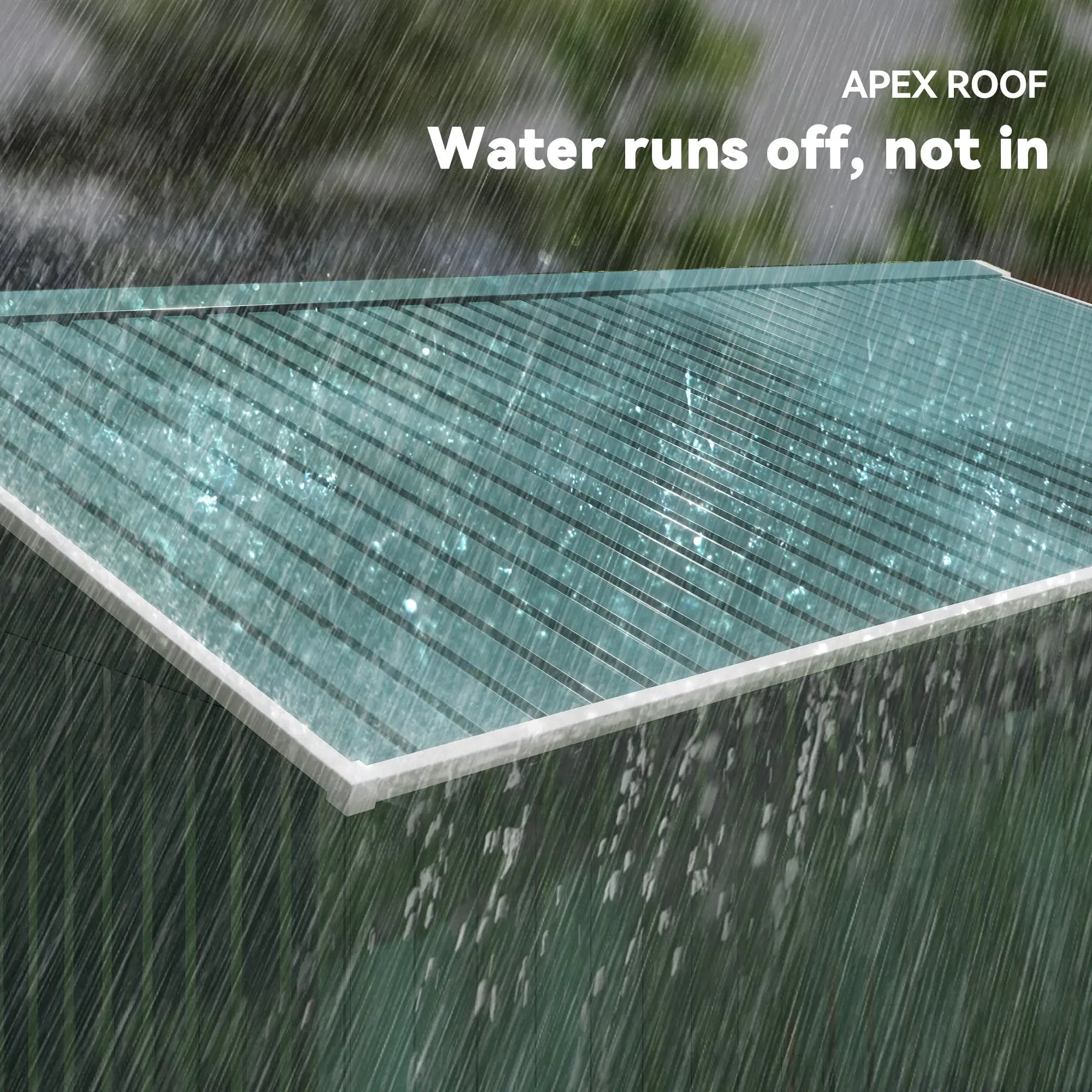 11' x 13' Garden Storage Shed, Double Sliding Door, 4 Ventilation Slots, Green Sheds at Gallery Canada