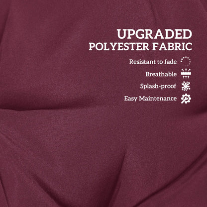 4-Piece Patio Chair Cushion Set, With Ties, Wine Red Patio Chair Cushions at Gallery Canada