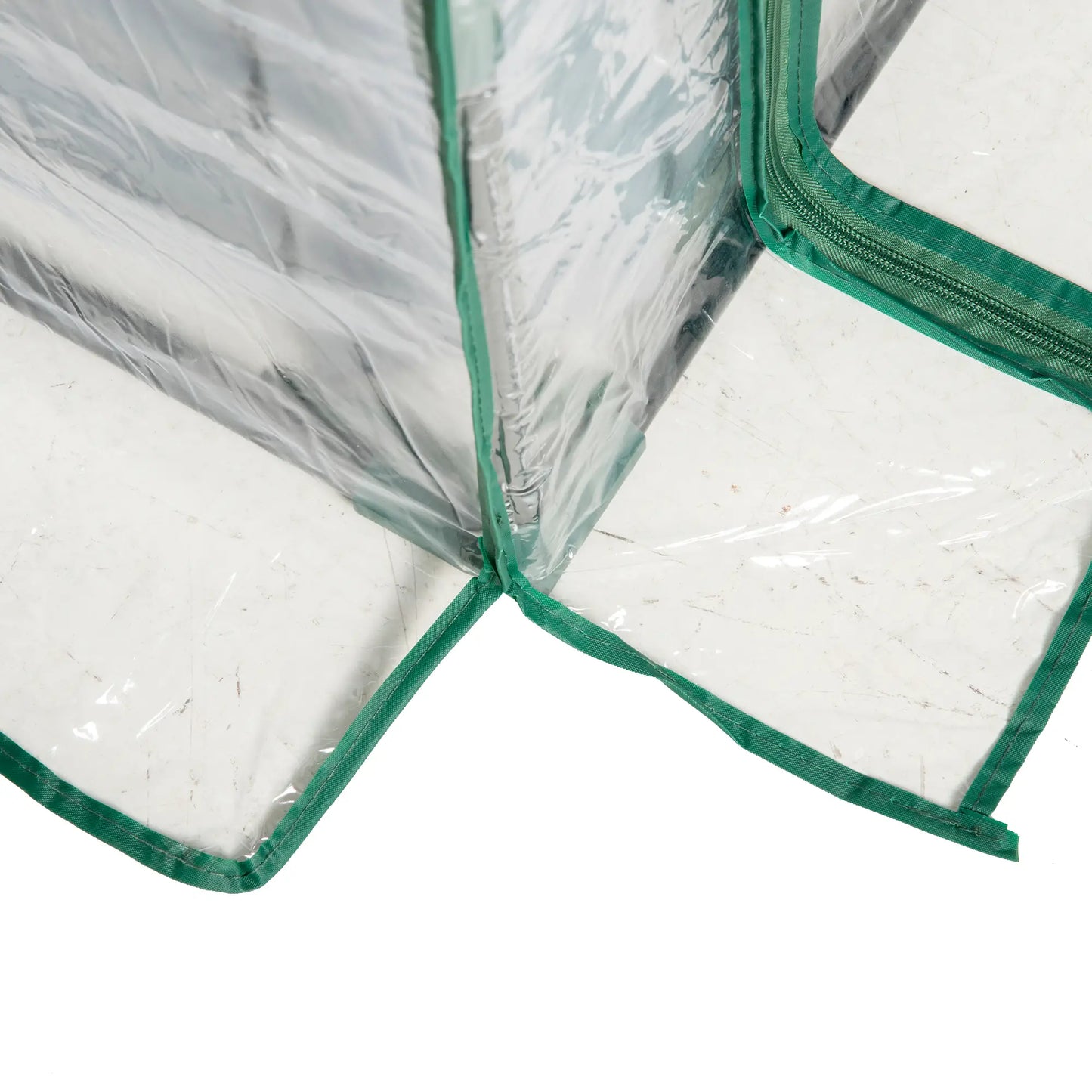 Steel Outdoor Raised Garden Bed, Greenhouse Cover, Roll Up Door, 50"x37.4"x36.2", Clear Mini Greenhouses at Gallery Canada