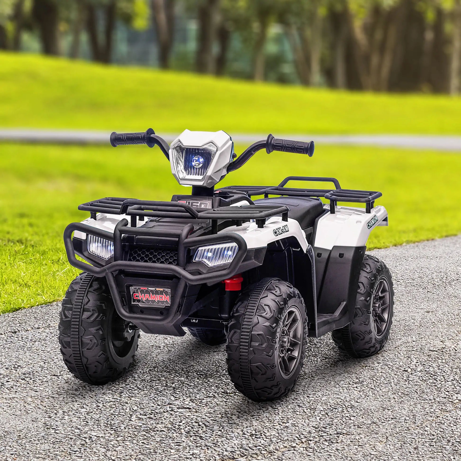 12V Kids ATV Quad, 4 Wheeler, Battery Powered, Ages 37-60 Months, White Electric Toy Cars at Gallery Canada