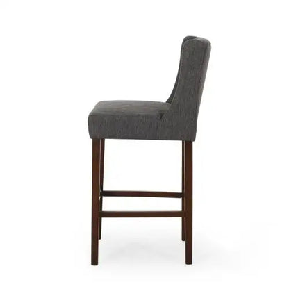 Modern Minimalist Bar Stool, 19" L x 23.5" W x 44.5" H, Gray Bar Stools at Gallery Canada