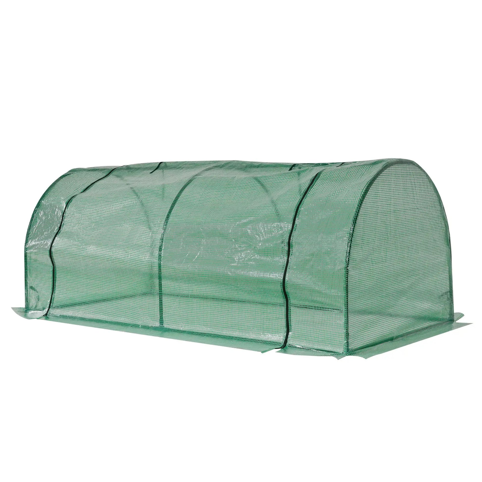 Mini Greenhouse With Zippered Doors, 79" x 39" x 32", Green Mini Greenhouses Dark Green at Gallery Canada