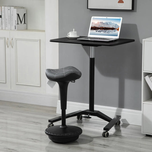 Backless Wobble Stool, Adjustable Standing Desk Chair, Grey Task Chairs Grey at Gallery Canada