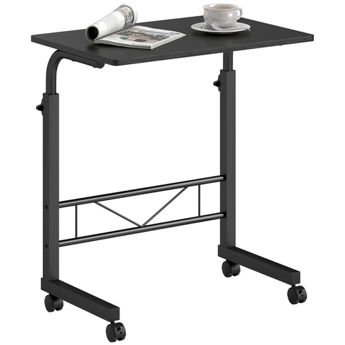 Mobile Standing Desk, Adjustable Height, 23.5 Inch, Black