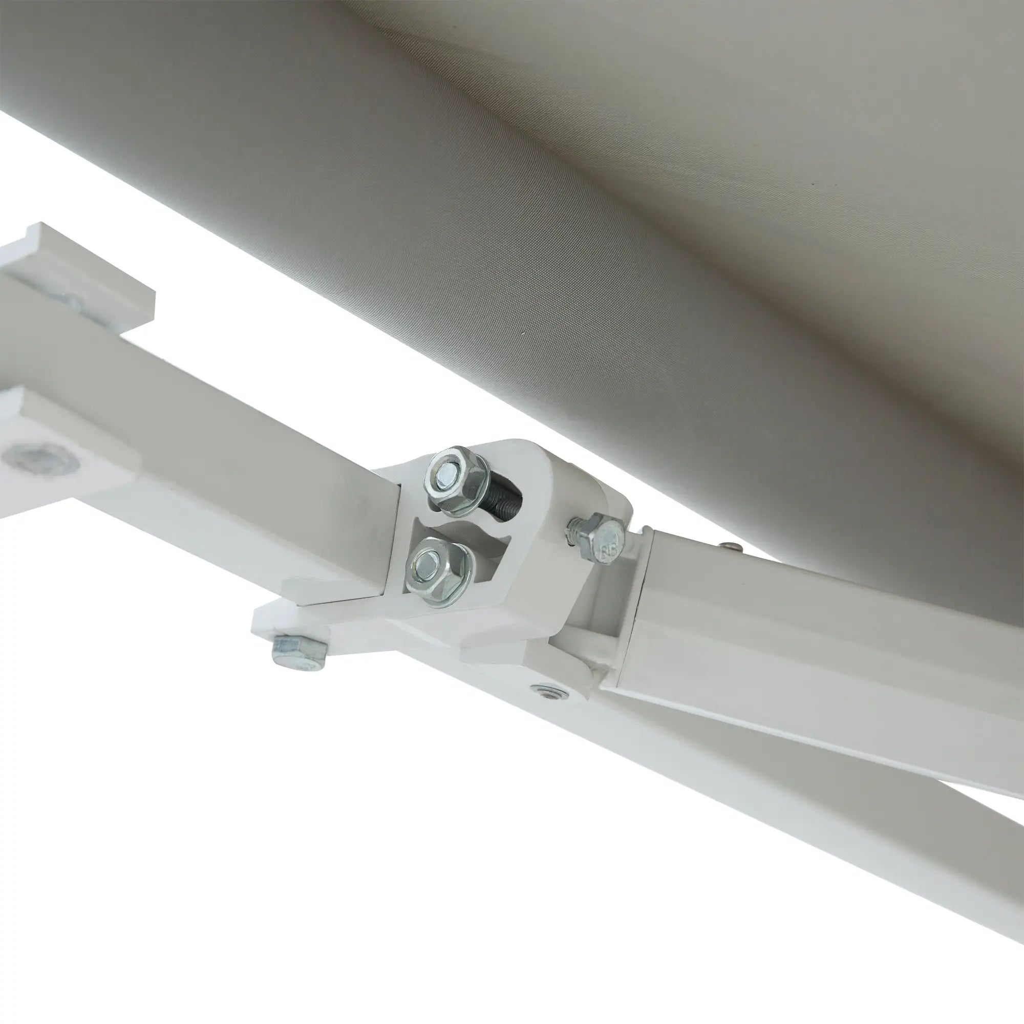 12' x 8' Retractable Awning, Manual Crank, UV Water-Resistant, Grey Deck Awnings at Gallery Canada