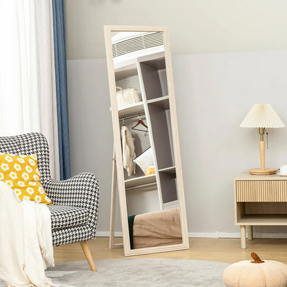 64" x 21" Full Length Mirror, Standing, Wall Mounted, White Full Length Mirrors at Gallery Canada