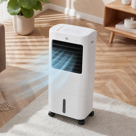 Tower Cooling Fan with Ice Pack, Remote, 3 Modes, 3 Speeds, 7.5H Timer, White Tower Fans White, Black at Gallery Canada