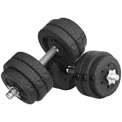 Adjustable Dumbbells Set, 66 lbs, for Home Gym Fitness, Black Dumbbells & Barbells Black at Gallery Canada