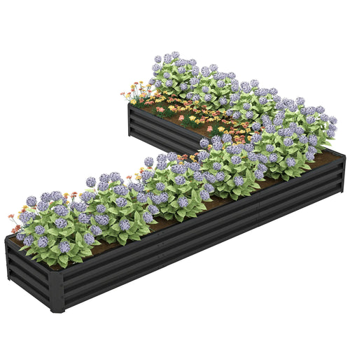 L-Shaped Raised Garden Bed, 82