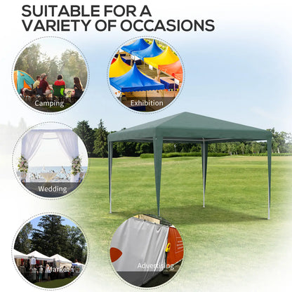 10x10ft Party Tent Portable Gazebo, Folding Garden Canopy Event Shelter Outdoor Sunshade Green Canopy Tents at Gallery Canada