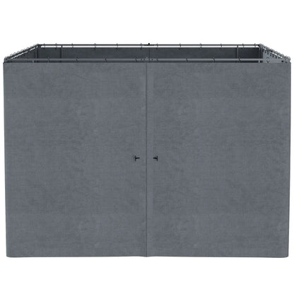 10x10 FT Gazebo Replacement Curtains, 4 Panels Sidewall, Slate Grey Gazebo Sidewalls at Gallery Canada