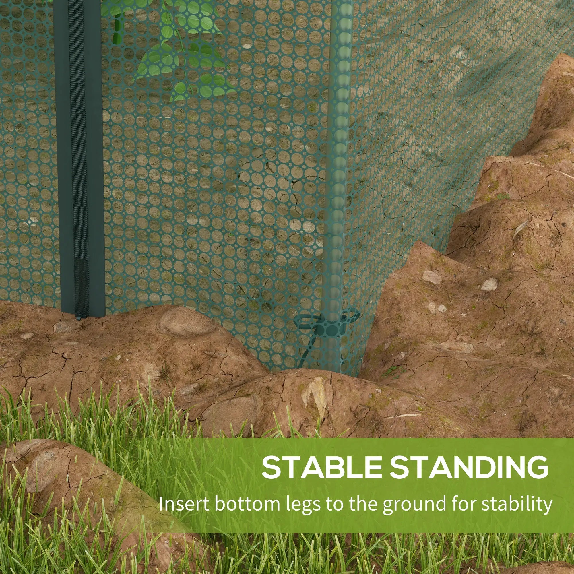 Galvanized Steel Crop Cage, Plant Protection Tent, 4' x 8', Green Walk In Greenhouses at Gallery Canada