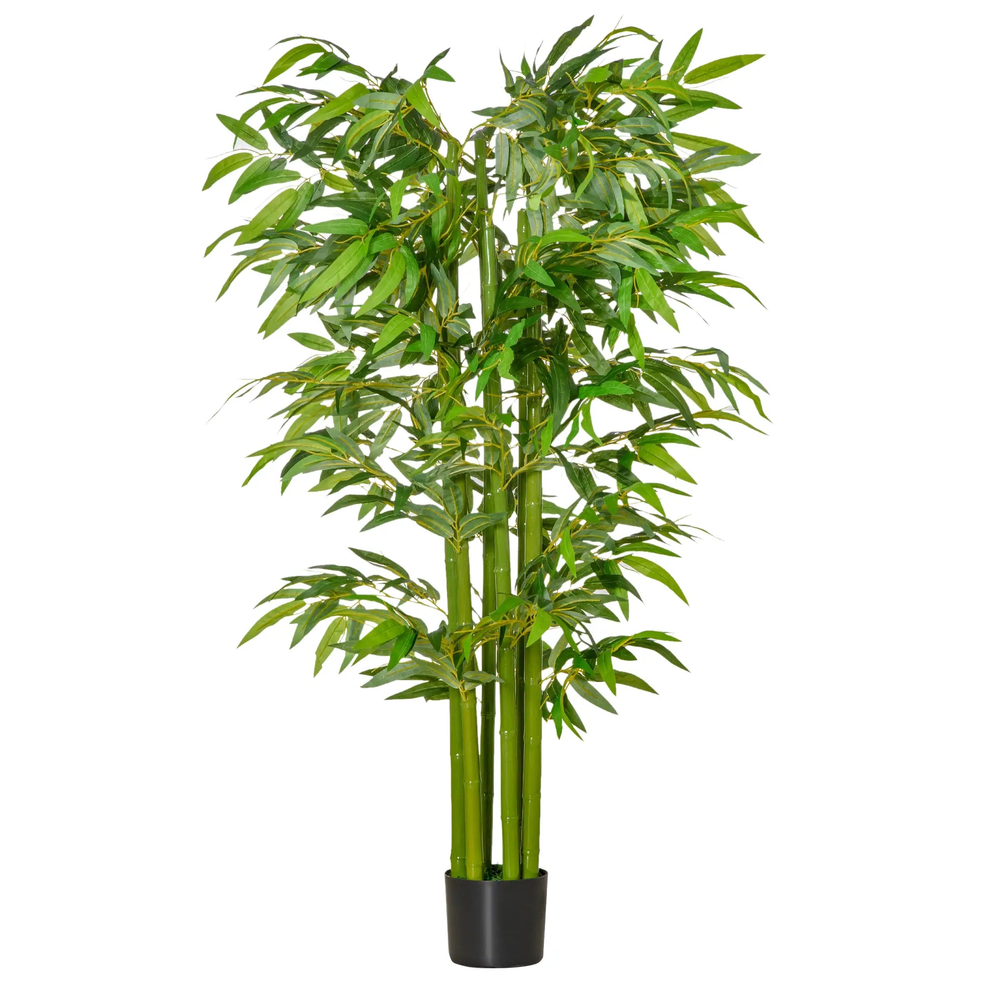 5.3ft Artificial Bamboo Tree with Pot, Indoor Decor for Home, Office Artificial Trees Green at Gallery Canada