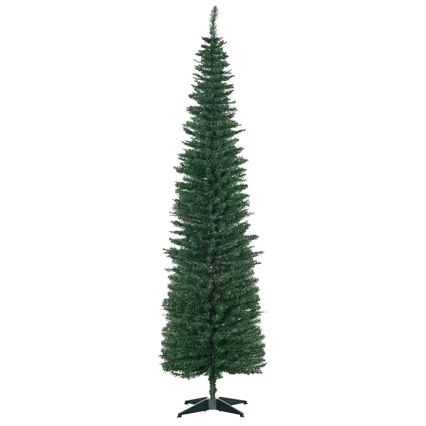 7' PVC Slim Pencil Artificial Christmas Tree, 390 Branch Tips Pencil Christmas Trees at Gallery Canada