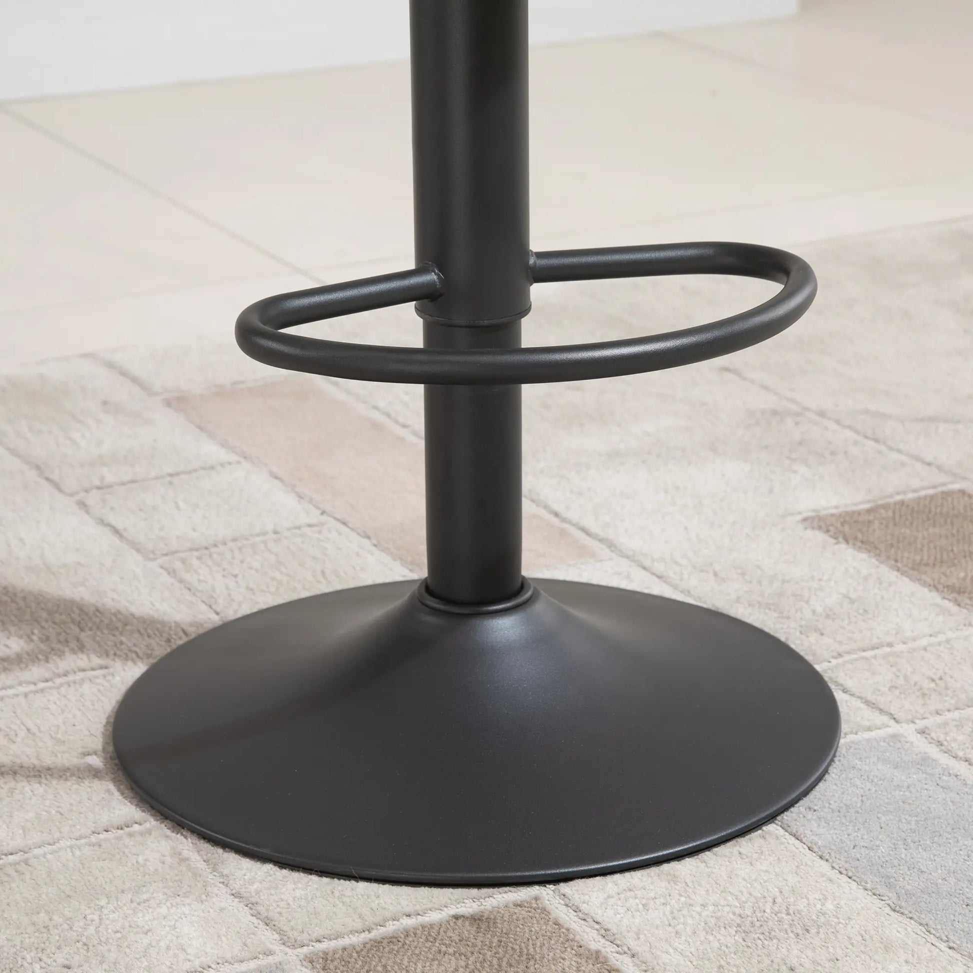 Swivel Bar Stools Set of 2, Adjustable Height, PU Leather, Brown Bar Stools at Gallery Canada