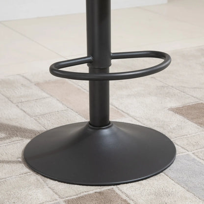 Swivel Bar Stools Set of 2, Adjustable Height, PU Leather, Brown Bar Stools at Gallery Canada