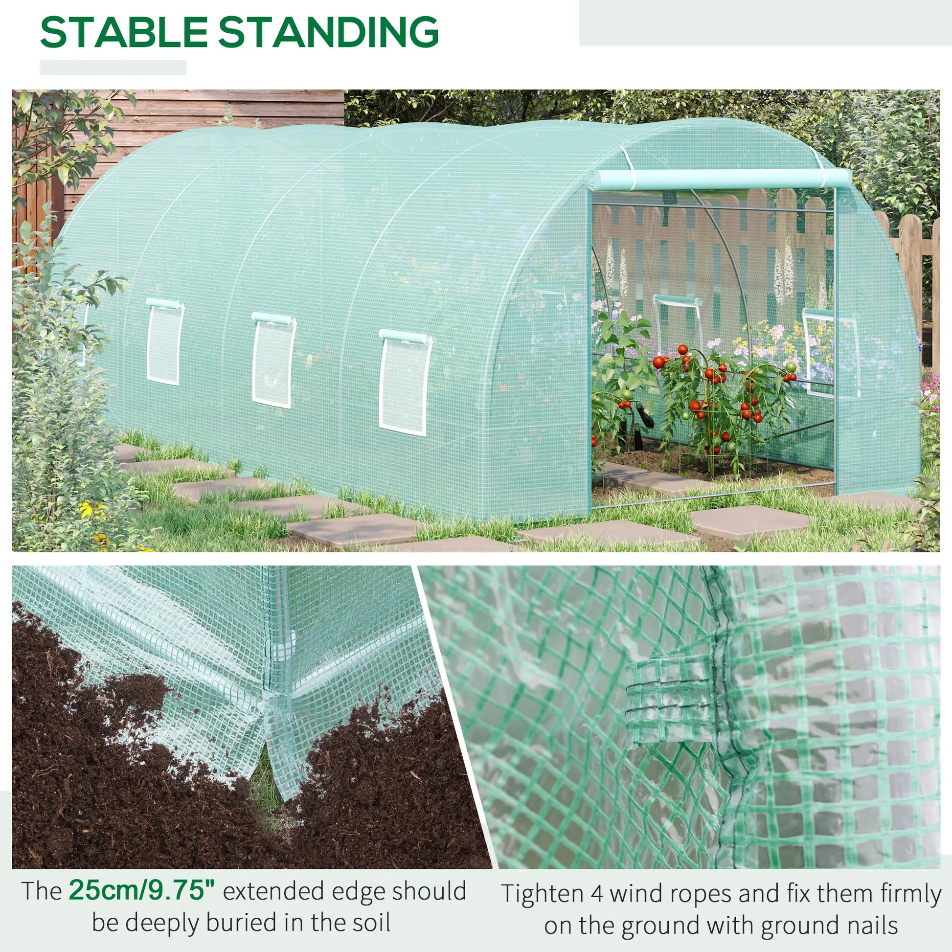 Walk-In Greenhouse 20x10x7ft, Heavy Duty, Outdoor Plant Grow House Walk In Greenhouses at Gallery Canada