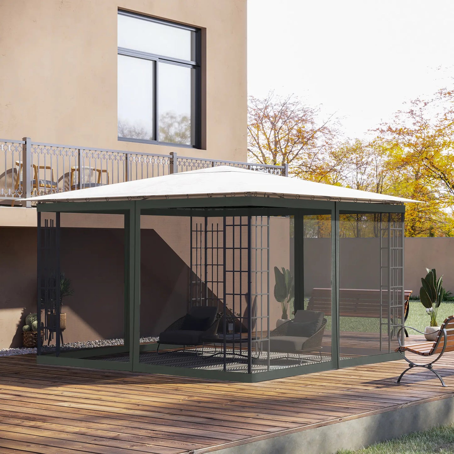 Replacement Mosquito Netting, 10' x 12', Black, Dark Grey Gazebos at Gallery Canada