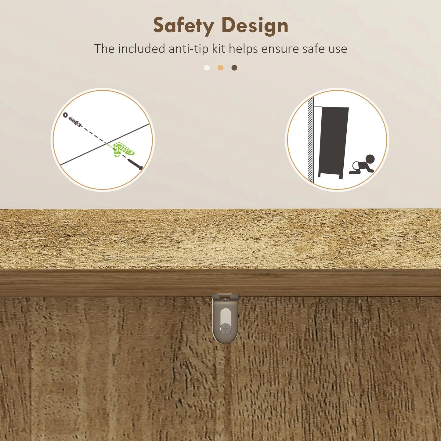 41" Rattan Kitchen Storage Cabinet, 5-Tier Shelf, 12 Spice Racks, Adjustable Shelves, Natural Kitchen Pantry Cabinets at Gallery Canada