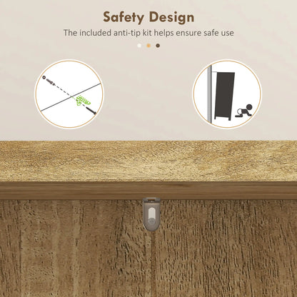 41" Rattan Kitchen Storage Cabinet, 5-Tier Shelf, 12 Spice Racks, Adjustable Shelves, Natural Kitchen Pantry Cabinets at Gallery Canada