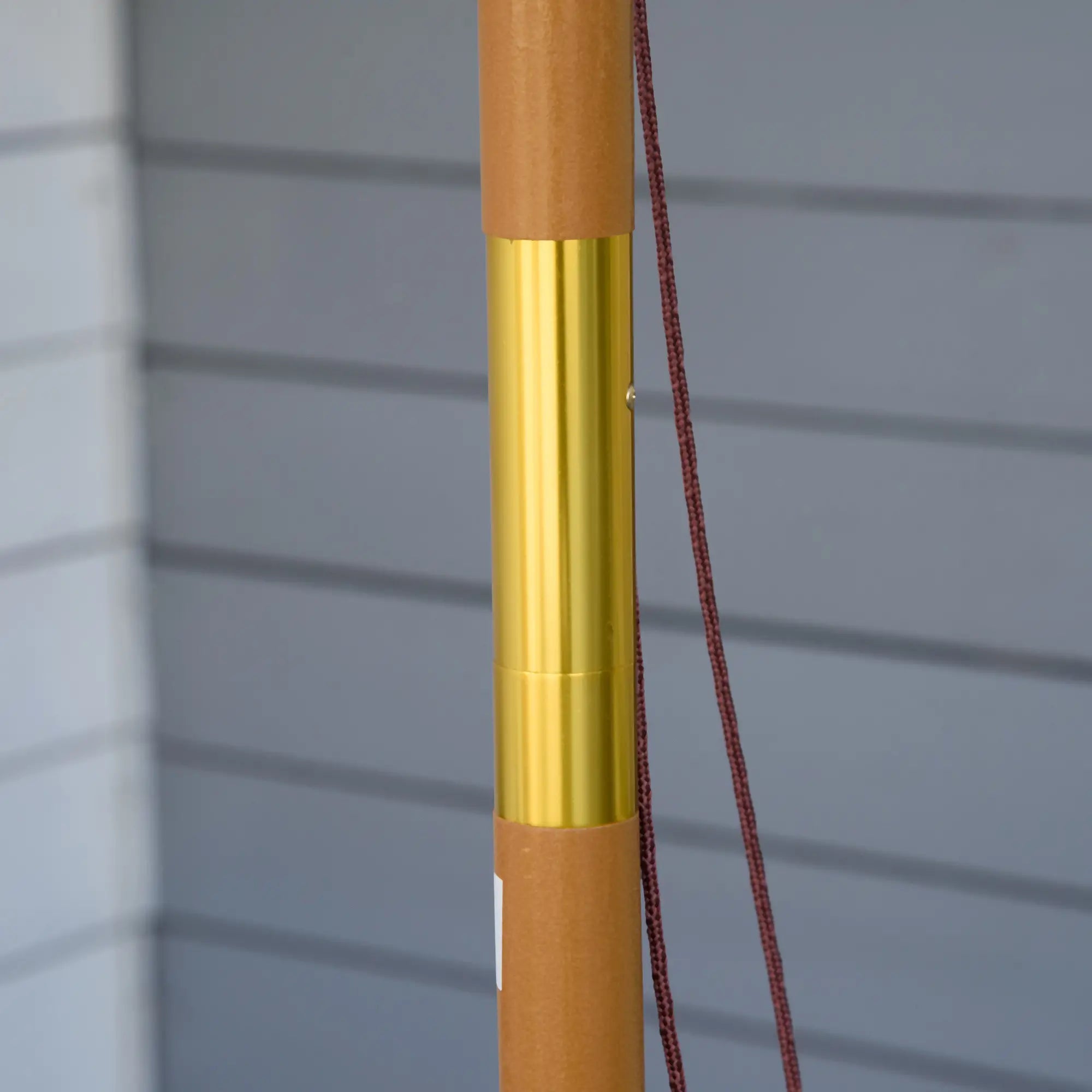 10' x 8' Khaki Wooden Patio Umbrella, Garden Parasol, Outdoor Sunshade, Khaki Sun Umbrellas at Gallery Canada