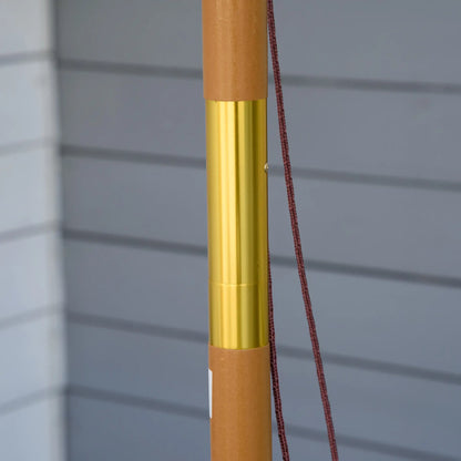 10' x 8' Khaki Wooden Patio Umbrella, Garden Parasol, Outdoor Sunshade, Khaki Sun Umbrellas at Gallery Canada