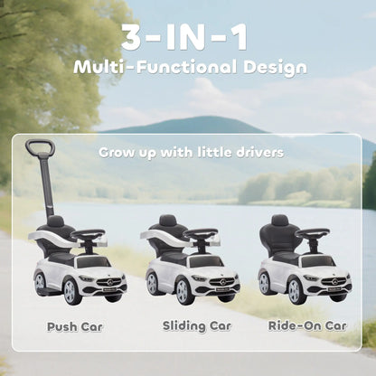 Mercedes-Benz 2-in-1 Toddler Push Car, White Push Cars for Toddlers at Gallery Canada