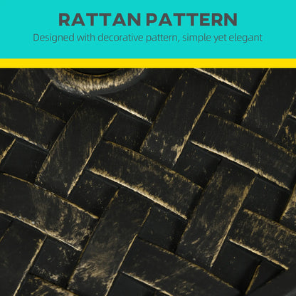 40lbs. Concrete Umbrella Base, Rattan Effect, Heavy Duty, Bronze Umbrella Bases at Gallery Canada